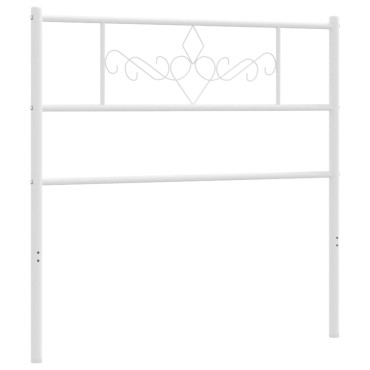 vidaXL Κεφαλάρι Λευκό Μεταλλικό 105x3x90cm 1 τεμ.