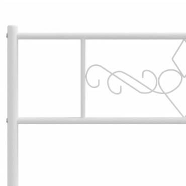 vidaXL Κεφαλάρι Λευκό Μεταλλικό 105x3x90cm 1 τεμ.