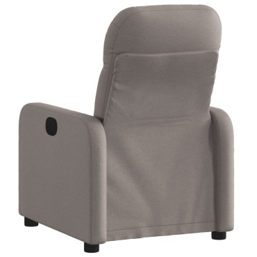 vidaXL Πολυθρόνα Ανακλινόμενη Taupe Υφασμάτινη 66x89x96cm 1 τεμ.