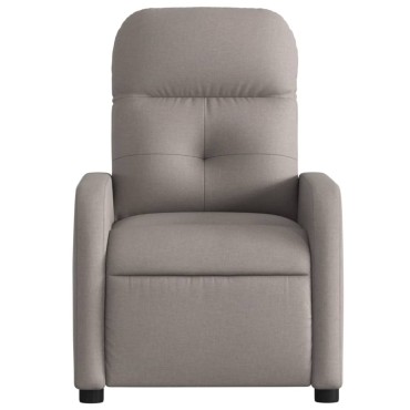 vidaXL Πολυθρόνα Ανακλινόμενη Taupe Υφασμάτινη 66x89x96cm 1 τεμ.