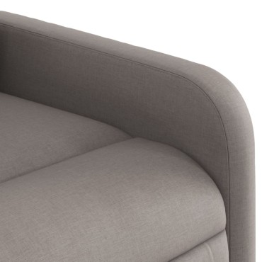 vidaXL Πολυθρόνα Ανακλινόμενη Taupe Υφασμάτινη 66x89x96cm 1 τεμ.