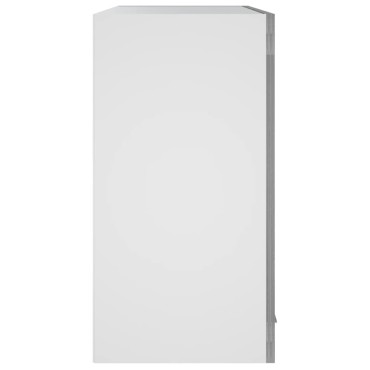 vidaXL Κρεμαστό Ντουλάπι Lyon Γυάλινο Γκρι Sonoma 60x31x60cm 1 τεμ.