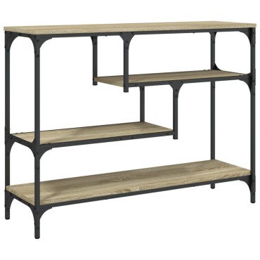 vidaXL Τραπέζι Κονσόλα Sonoma Δρυς 100x30x75cm Επεξεργασμένο Ξύλο 1 τεμ.