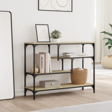 vidaXL Τραπέζι Κονσόλα Sonoma Δρυς 100x30x75cm Επεξεργασμένο Ξύλο 1 τεμ.