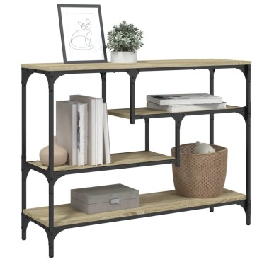 vidaXL Τραπέζι Κονσόλα Sonoma Δρυς 100x30x75cm Επεξεργασμένο Ξύλο 1 τεμ.