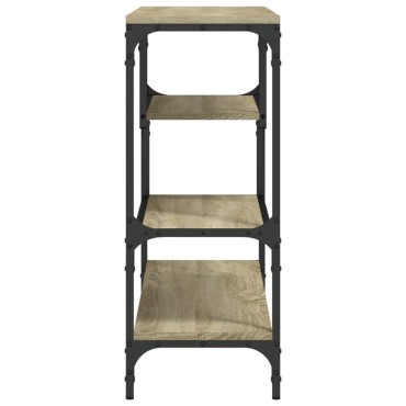 vidaXL Τραπέζι Κονσόλα Sonoma Δρυς 100x30x75cm Επεξεργασμένο Ξύλο 1 τεμ.