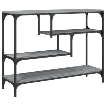 vidaXL Τραπέζι Κονσόλα Γκρι Sonoma 100x30x75cm Επεξεργασμένο Ξύλο 1 τεμ.