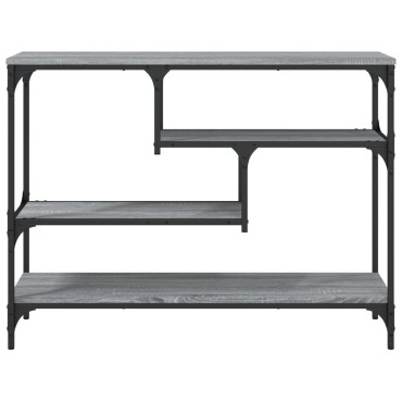 vidaXL Τραπέζι Κονσόλα Γκρι Sonoma 100x30x75cm Επεξεργασμένο Ξύλο 1 τεμ.