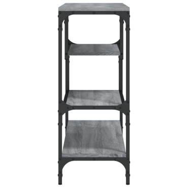 vidaXL Τραπέζι Κονσόλα Γκρι Sonoma 100x30x75cm Επεξεργασμένο Ξύλο 1 τεμ.