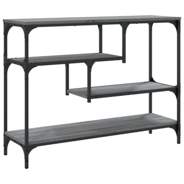 vidaXL Τραπέζι Κονσόλα Γκρι Sonoma 100x30x75cm Επεξεργασμένο Ξύλο 1 τεμ.