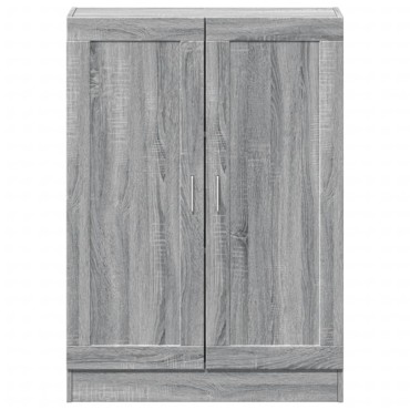 vidaXL Βιβλιοθήκη Γκρι Sonoma 82,5x30,5x115cm Επεξεργασμένο Ξύλο 1 τεμ.
