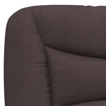 vidaXL Μαξιλάρι για Κεφαλάρι Καφέ Υφασμάτινο 150x15x48cm 1 τεμ.