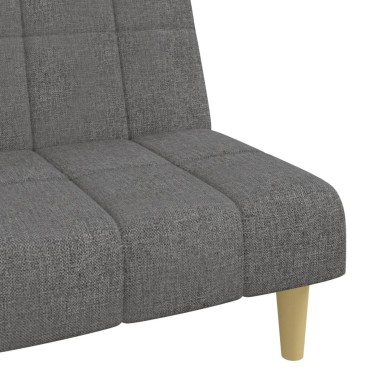 vidaXL Καναπές Κρεβάτι Διθέσιος Ανοιχτό Γκρι Υφασμάτινος 200x84,5x69cm 1 τεμ.