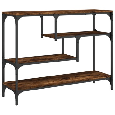 vidaXL Τραπέζι Κονσόλα Καπνιστή Δρυς 100x30x75cm Επεξεργασμένο Ξύλο 1 τεμ.