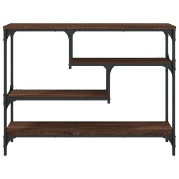 vidaXL Τραπέζι Κονσόλα Καφέ Δρυς 100x30x75cm Επεξεργασμένο Ξύλο 1 τεμ.