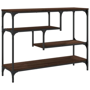 vidaXL Τραπέζι Κονσόλα Καφέ Δρυς 100x30x75cm Επεξεργασμένο Ξύλο 1 τεμ.
