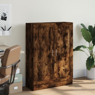 vidaXL Βιβλιοθήκη Καπνιστή Δρυς 82,5x30,5x115cm Επεξεργασμένο Ξύλο 1 τεμ.