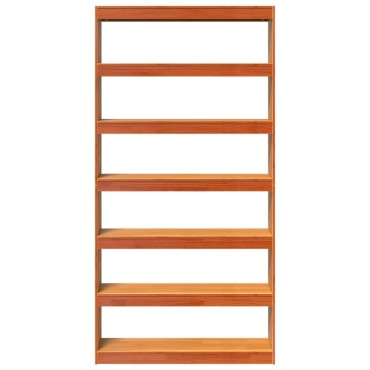 vidaXL Βιβλιοθήκη/Διαχωριστικό Χώρου 100x30x199,5cm Μασίφ Ξύλο Πεύκου 1 τεμ.