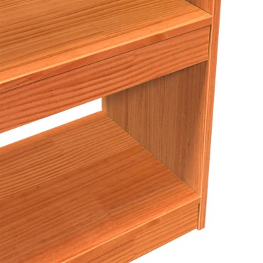 vidaXL Βιβλιοθήκη/Διαχωριστικό Χώρου 100x30x199,5cm Μασίφ Ξύλο Πεύκου 1 τεμ.
