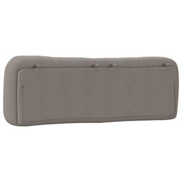 vidaXL Μαξιλάρι για Κεφαλάρι Taupe Υφασμάτινο 170x15x48cm 1 τεμ.