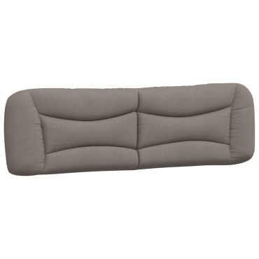 vidaXL Μαξιλάρι για Κεφαλάρι Taupe Υφασμάτινο 190x15x48cm 1 τεμ.