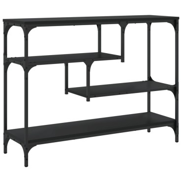 vidaXL Τραπέζι Κονσόλα Μαύρο 100x30x75cm από Επεξεργ. Ξύλο 1 τεμ.