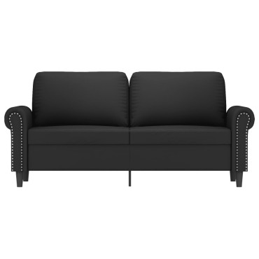 vidaXL Καναπές Διθέσιος Μαύρος Βελούδινος 172x77x80cm 1 τεμ.
