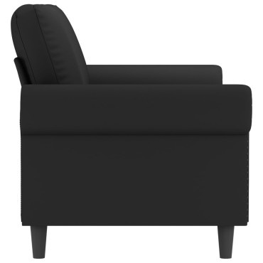 vidaXL Καναπές Διθέσιος Μαύρος Βελούδινος 172x77x80cm 1 τεμ.