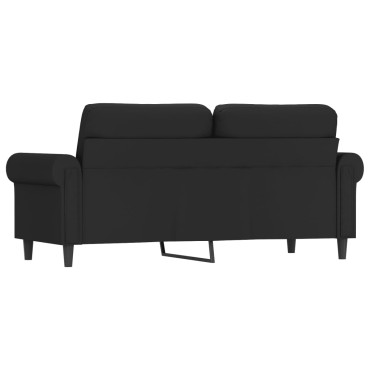 vidaXL Καναπές Διθέσιος Μαύρος Βελούδινος 172x77x80cm 1 τεμ.