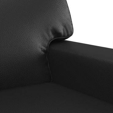 vidaXL Πολυθρόνα Μαύρη από Συνθετικό Δέρμα 94x77x80cm 1 τεμ. Γωνιακός