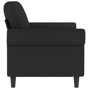vidaXL Καναπές Διθέσιος Μαύρο Βελούδινος 152x77x80cm 1 τεμ.