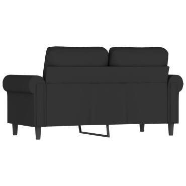 vidaXL Καναπές Διθέσιος Μαύρο Βελούδινος 152x77x80cm 1 τεμ.