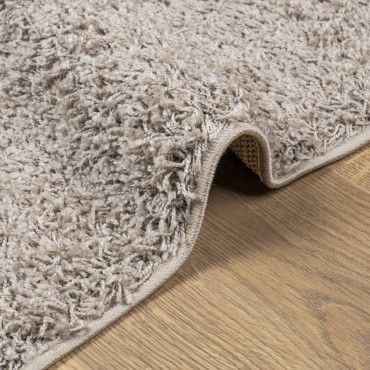 vidaXL Χαλί Shaggy PAMPLONA με Ψηλό Πέλος Μοντέρνο Μπεζ 80x150cm