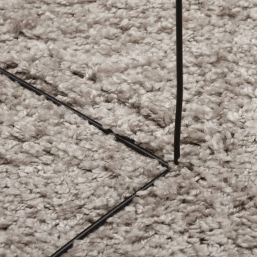 vidaXL Χαλί Shaggy PAMPLONA με Ψηλό Πέλος Μοντέρνο Μπεζ 80x150cm