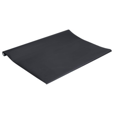 vidaXL Αυτοκόλλητο Επίπλων Ματ Μαύρο 90 x 500 εκ. από PVC