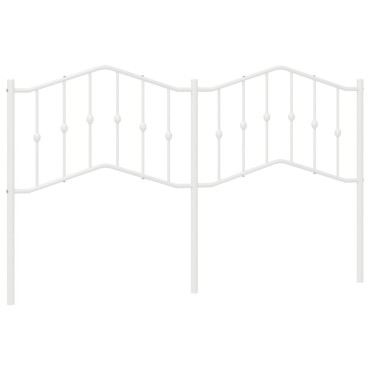 vidaXL Κεφαλάρι Λευκό Μεταλλικό 166x4x98cm 1 τεμ.