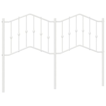 vidaXL Κεφαλάρι Λευκό Μεταλλικό 146x4x98cm 1 τεμ.
