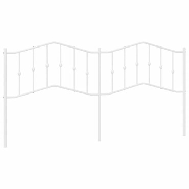 vidaXL Κεφαλάρι Λευκό Μεταλλικό 198x4x98cm 1 τεμ.