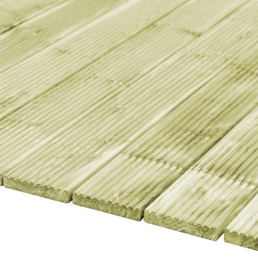 vidaXL Σανίδες Deck 48 τεμ. 6,96 μ² 1 μ. Εμποτισμένο Μασίφ Ξύλο Πεύκου
