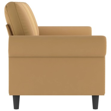 vidaXL Καναπές Τριθέσιος Καφέ Βελούδινος 212x77x80cm 1 τεμ.