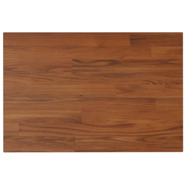 vidaXL Πάγκος Μπάνιου Σκ. Καφέ 60 x 40 x 1,5 εκ. Επεξ. Μασίφ Ξύλο