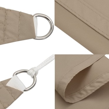 vidaXL Πανί Σκίασης Ορθογώνιο Taupe 2,5 x 4 μ. από Ύφασμα Oxford