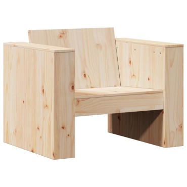 vidaXL Καναπές Κήπου 79x60x62cm από Μασίφ Ξύλο Πεύκου