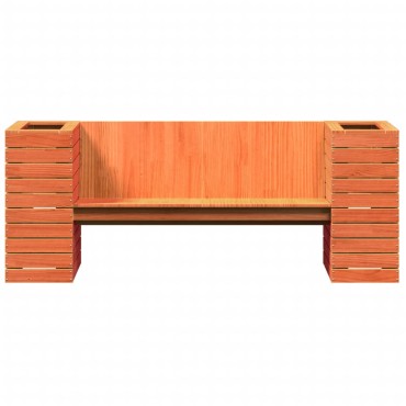 vidaXL Ζαρντινιέρα Παγκάκι Καφέ 167,5x60x65cm Μασίφ Ξύλο Πεύκου