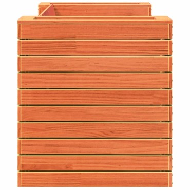 vidaXL Ζαρντινιέρα Παγκάκι Καφέ 167,5x60x65cm Μασίφ Ξύλο Πεύκου