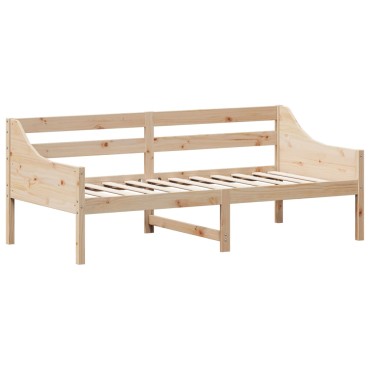 vidaXL Κρεβάτι ημέρας χωρίς στρώμα 75x190 cm Στερεό ξύλο πεύκο