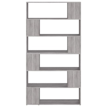 vidaXL Βιβλιοθήκη/Διαχωριστικό Χώρου Γκρι Sonoma 100x24x188cm 1 τεμ.