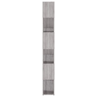 vidaXL Βιβλιοθήκη/Διαχωριστικό Χώρου Γκρι Sonoma 100x24x188cm 1 τεμ.