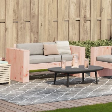vidaXL Καναπές Κήπου Διθέσιος 134x60x62cm Μασίφ Ξύλο Ψευδοτσούγκας