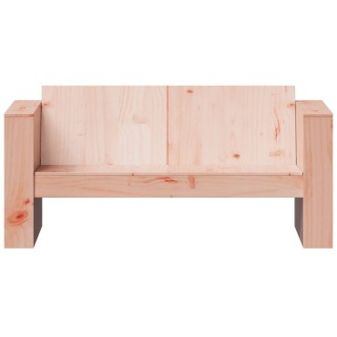 vidaXL Καναπές Κήπου Διθέσιος 134x60x62cm Μασίφ Ξύλο Ψευδοτσούγκας